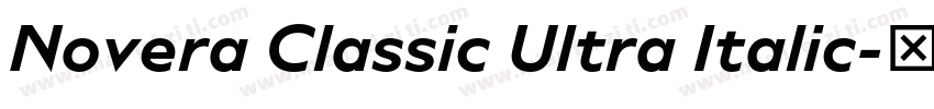 Novera Classic Ultra Italic字体转换